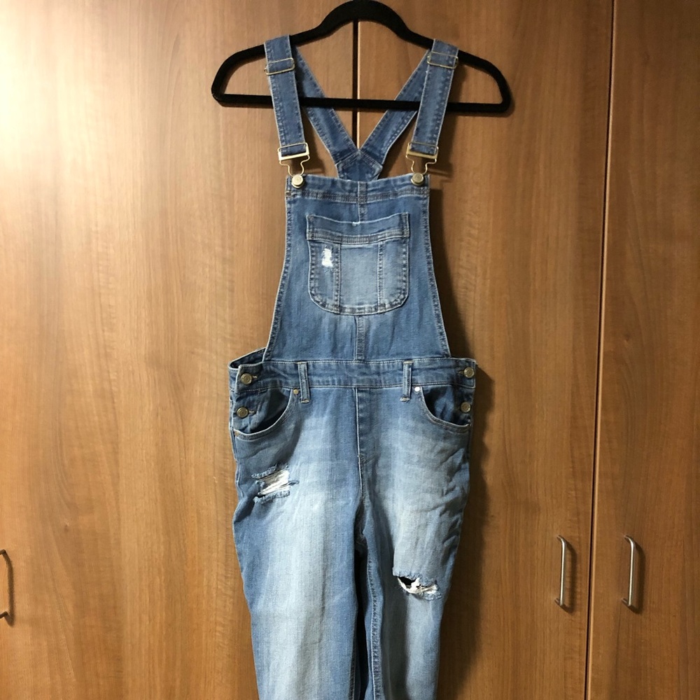 Denim overalls